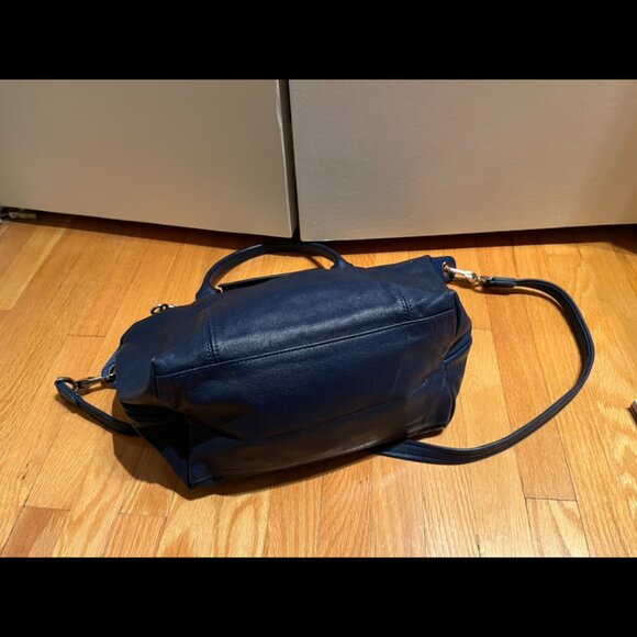 Longchamp Leather Le Pliage (Medium Size in Navy Blue) - Picture 9 of 16